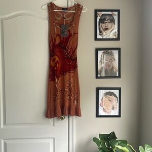 Co2 silk cashmere dress